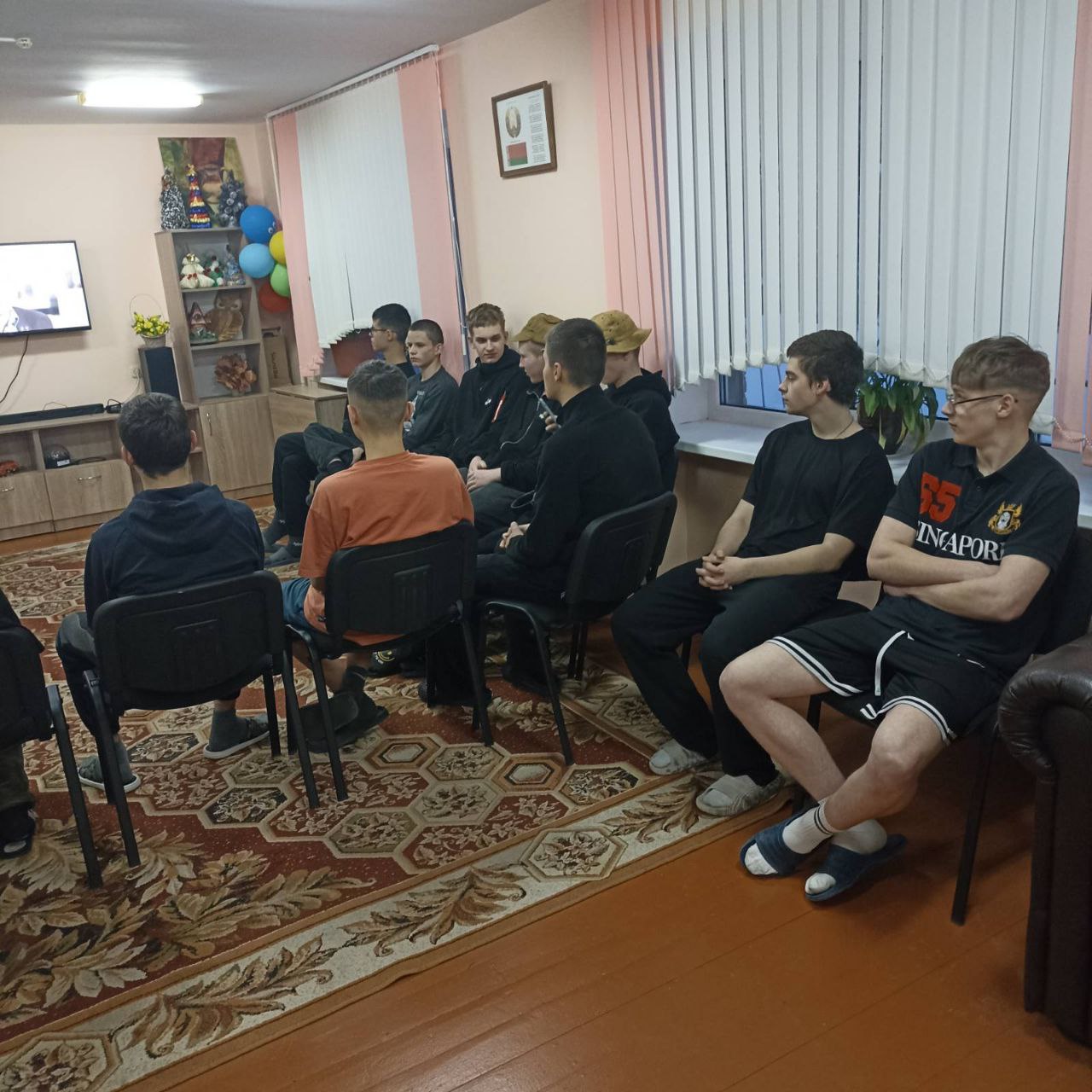 Просмотр фильма «Афганистан болит в моей душе» в общежитии №1