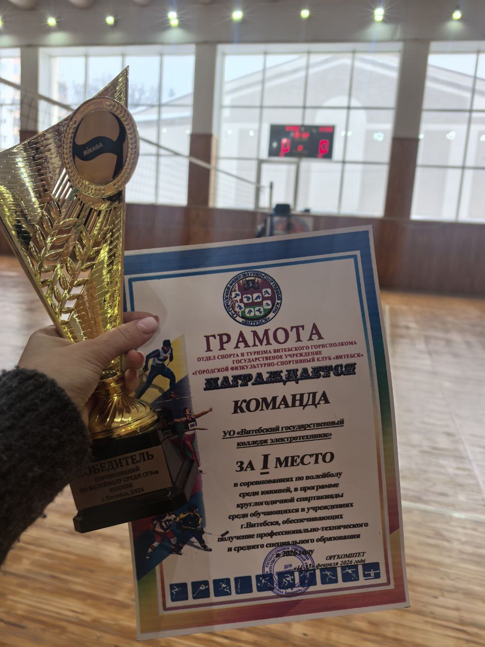 Финал соревнований по волейболу